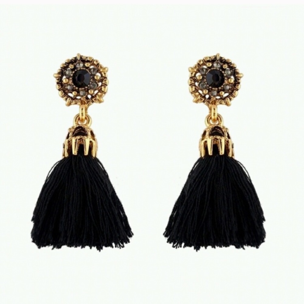 Tassel Stud Earrings - Picture 3 of 6
